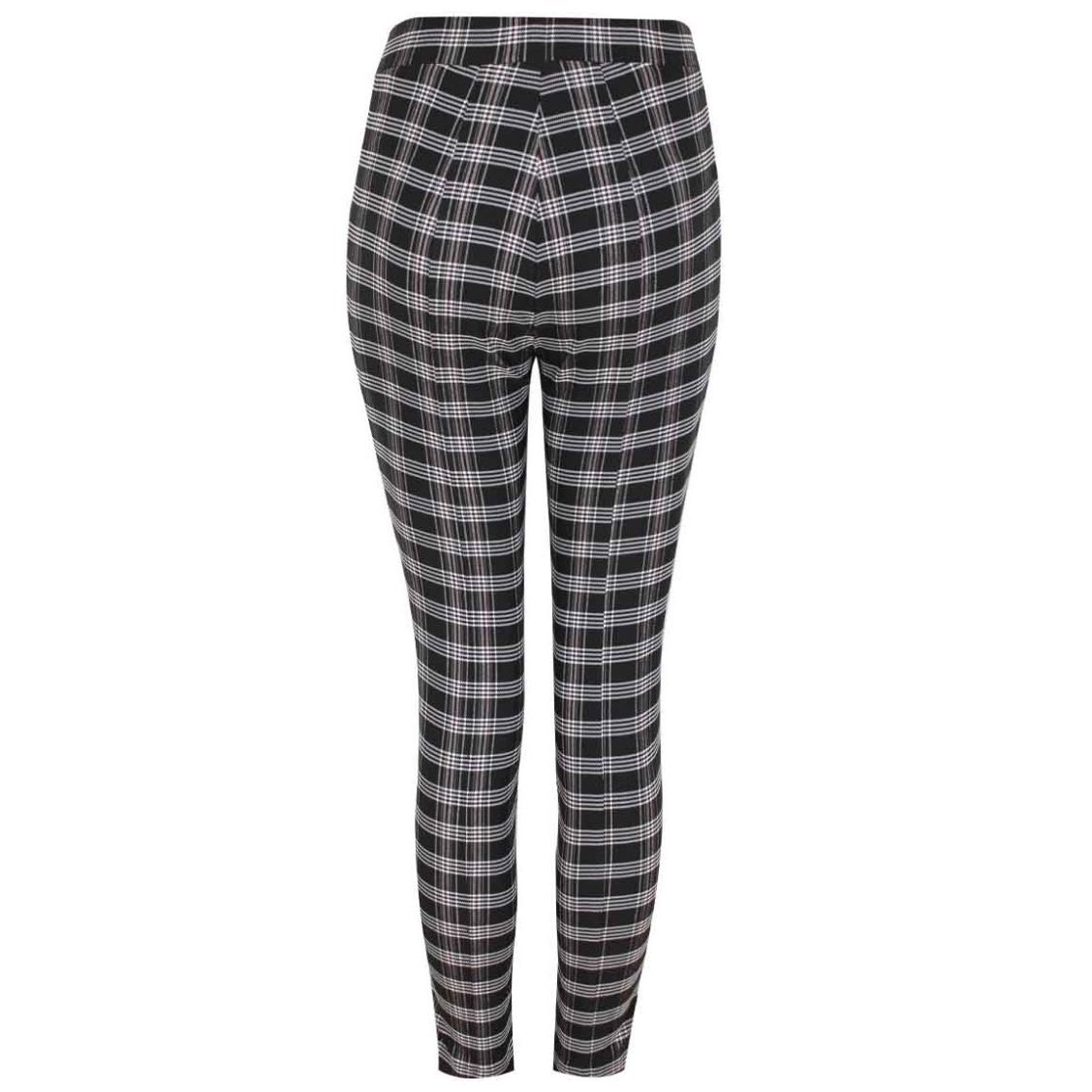 Leggings Just By Basel Corte Super Strech Estampado Cuadros Escoceses