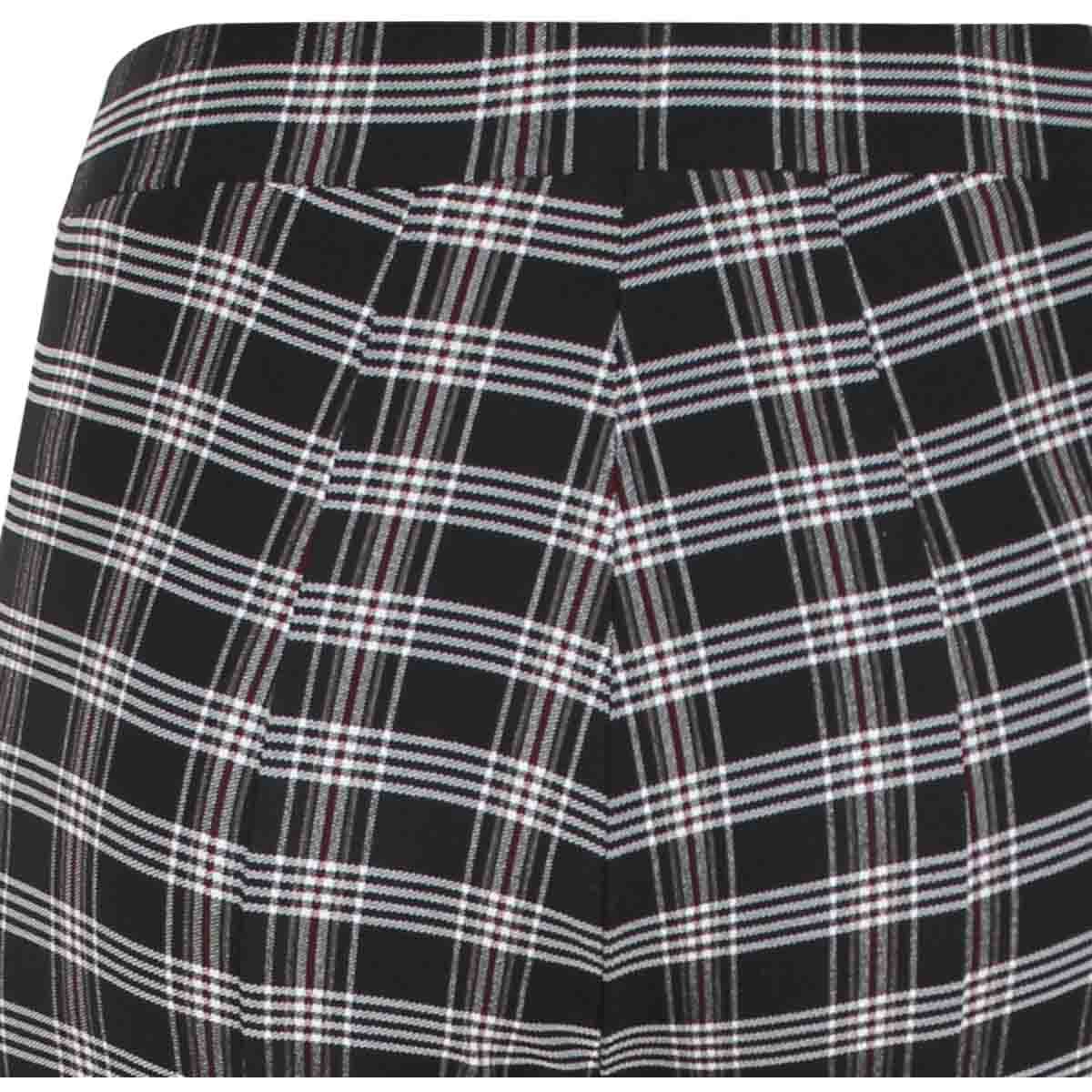 Leggings Just By Basel Corte Super Strech Estampado Cuadros Escoceses