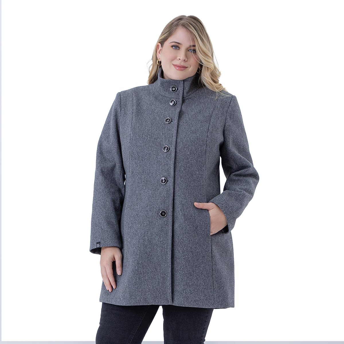 Abrigo Cuello Mao  Shyla para Mujer