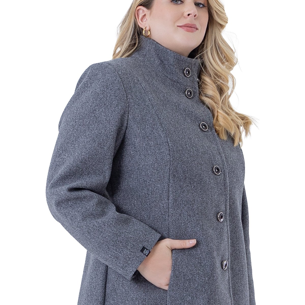 Abrigo Cuello Mao  Shyla para Mujer