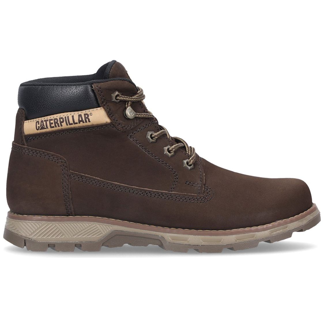 Bota caterpillar piel café hot sale