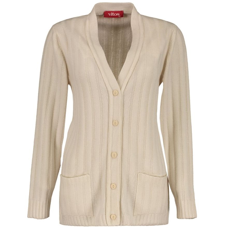 Cárdigan Acanalado Vitos para Mujer