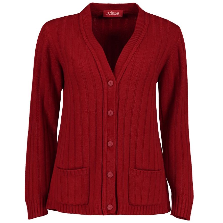 Cárdigan Acanalado Vitos para Mujer