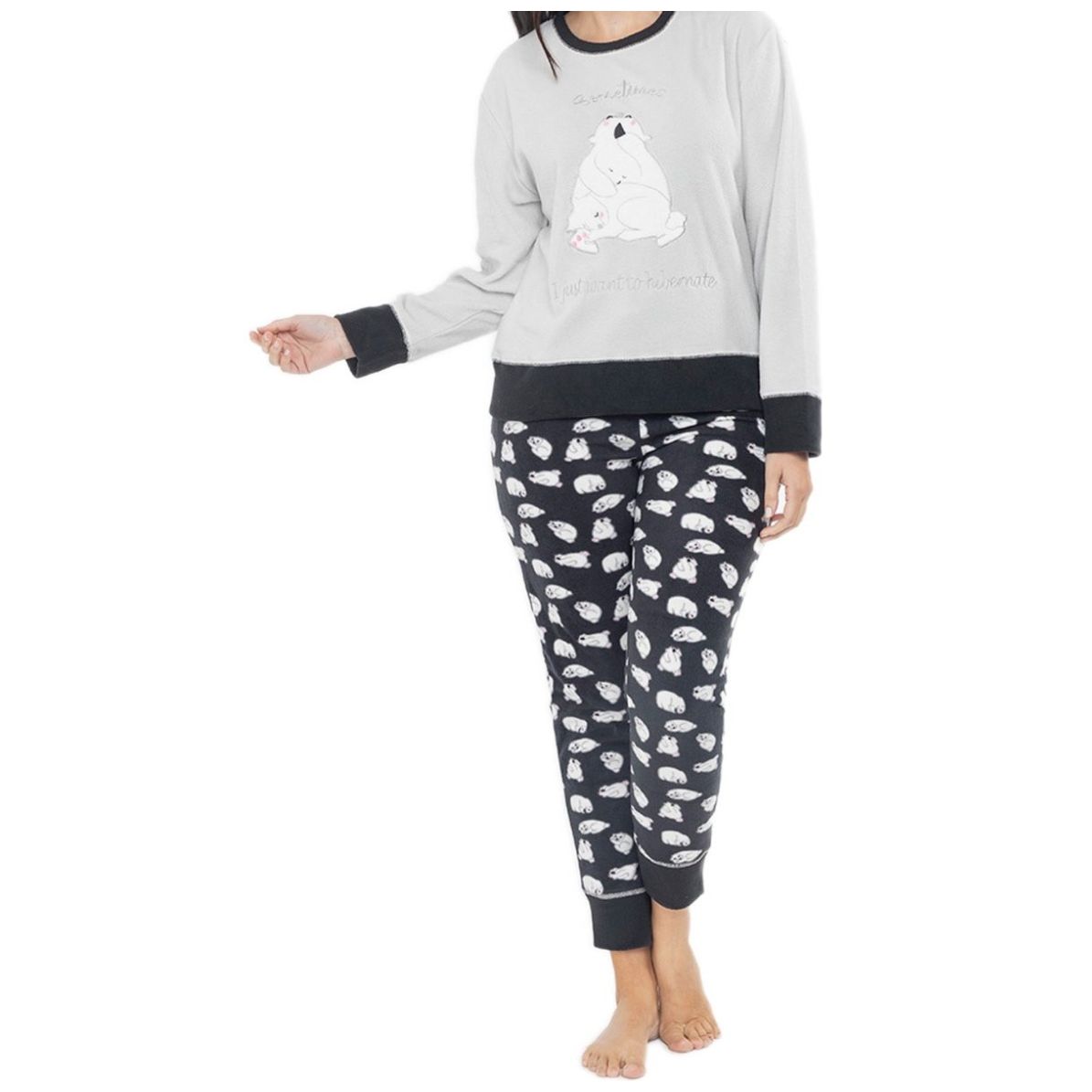 Pijama Polar Playera Y Pantalón Kayser