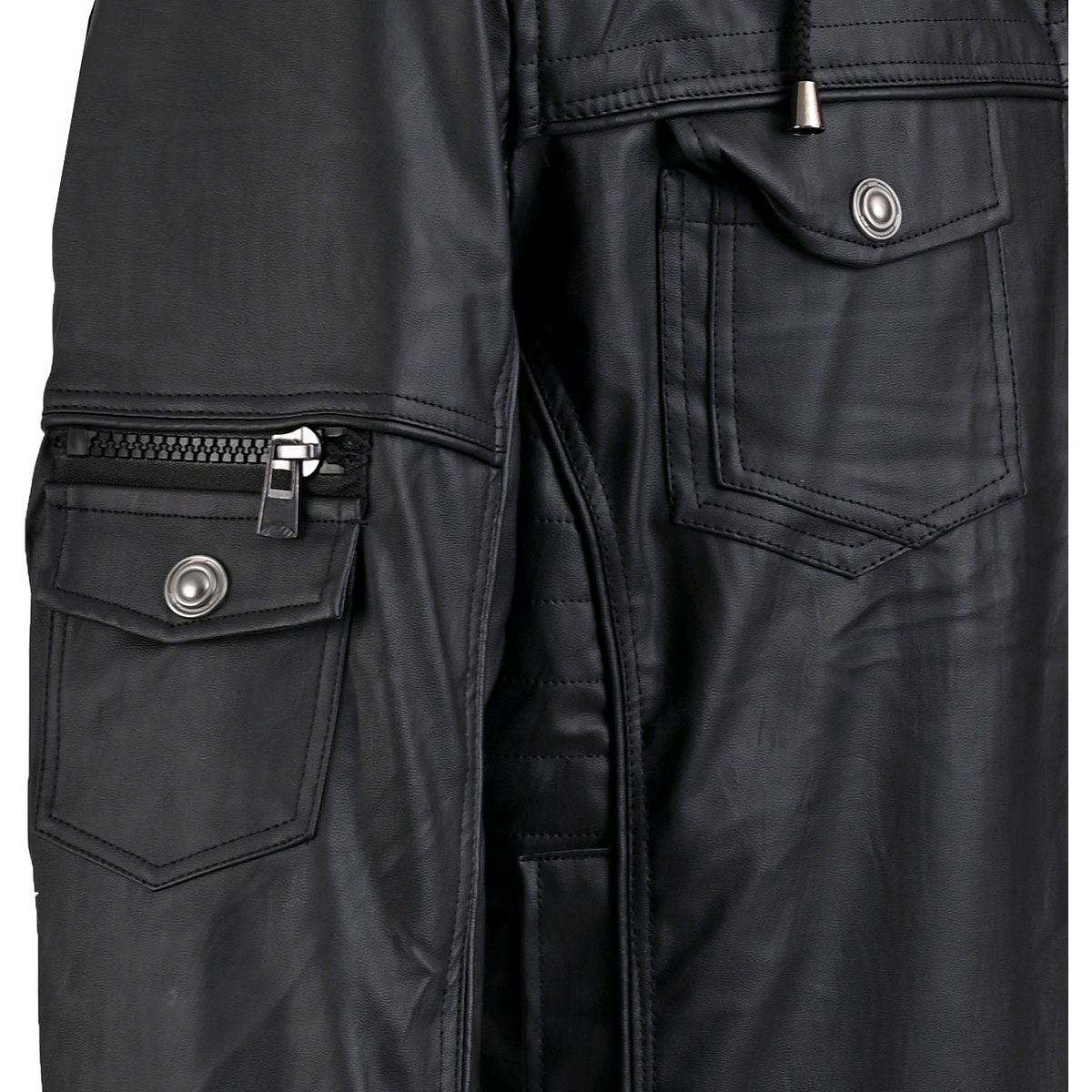 Chamarra Banana Jeans Gorro Desmontable para Hombre