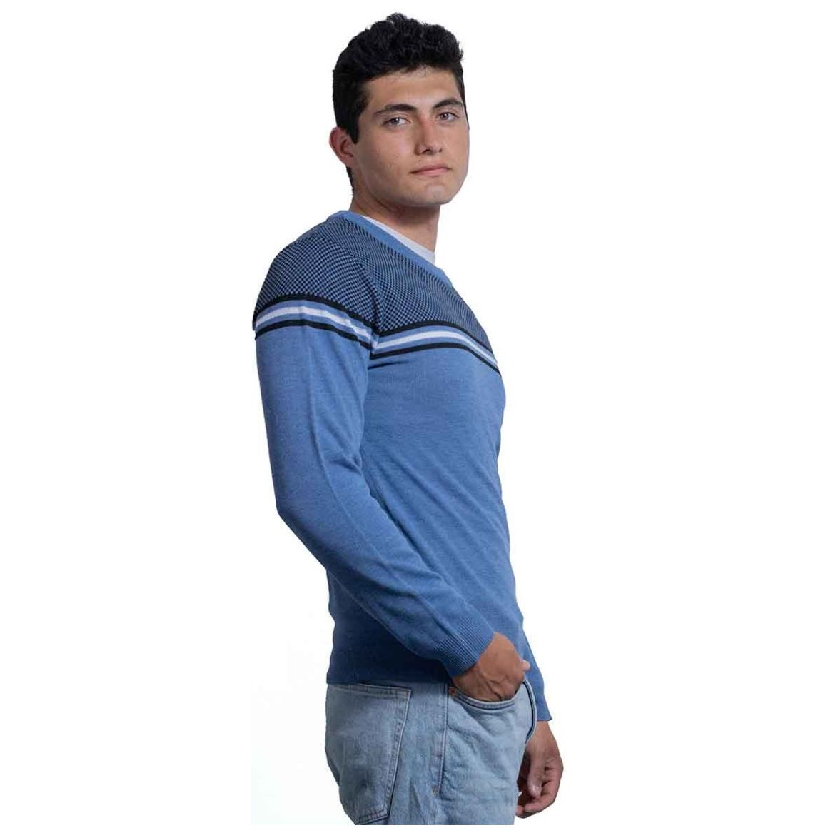 Sueter Lee a Rayas para Hombre