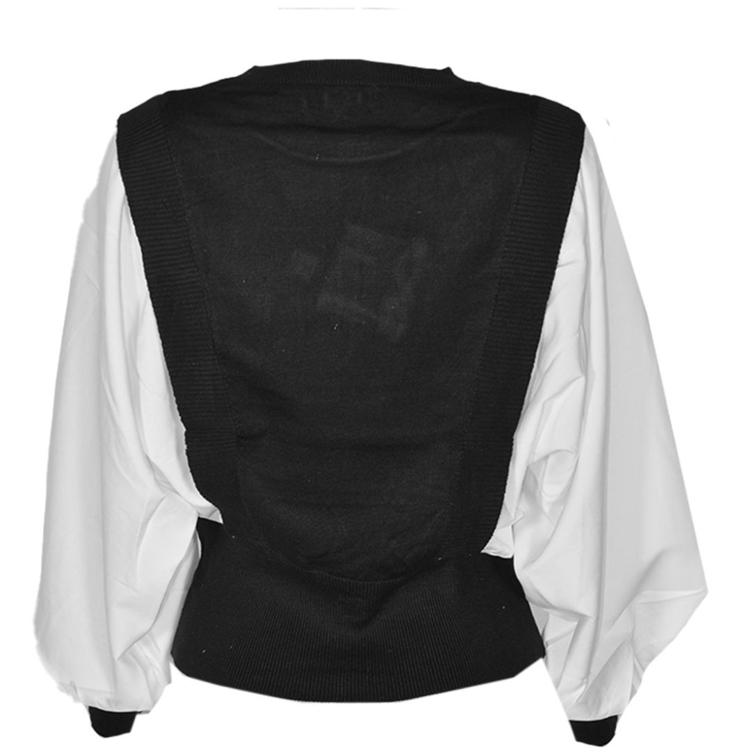 Suéter Manga Ranglán con Puños en Combinación para Mujer Philosophy