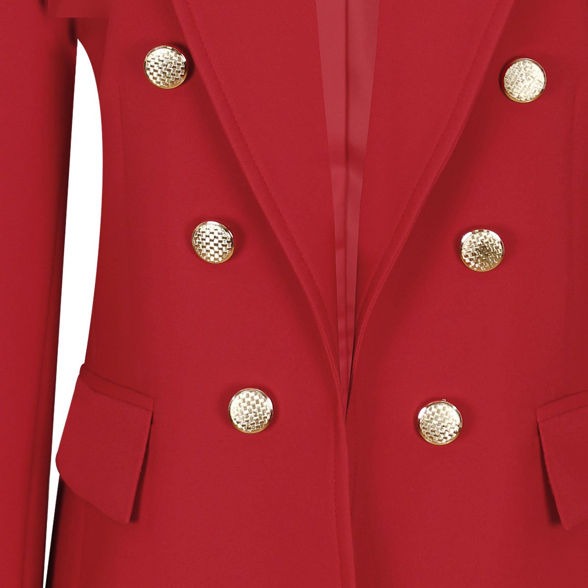 Saco Basel Cuello Solapa Diseño con Botones Dorados