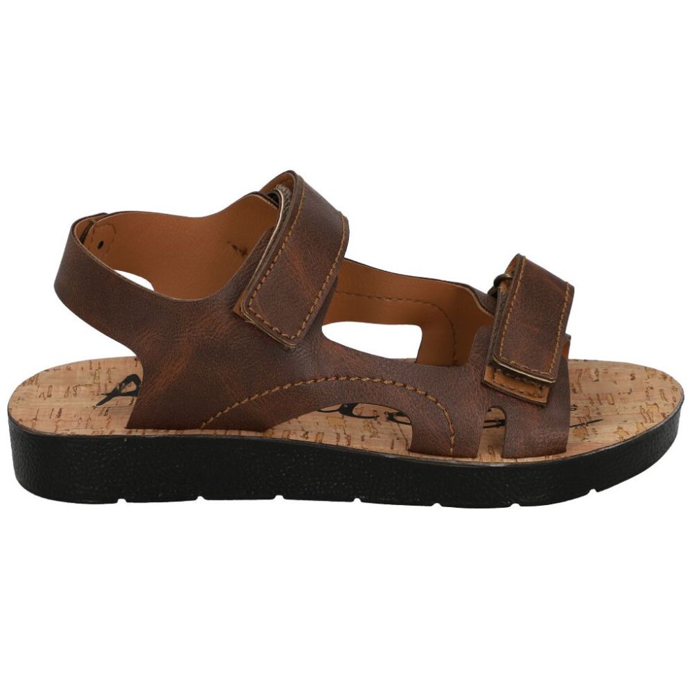 Sandalia Aqualetas con Doble Velcro 17-21 Café