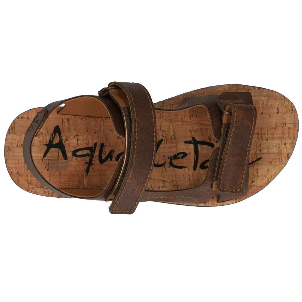 Sandalia Aqualetas con Doble Velcro 17-21 Café