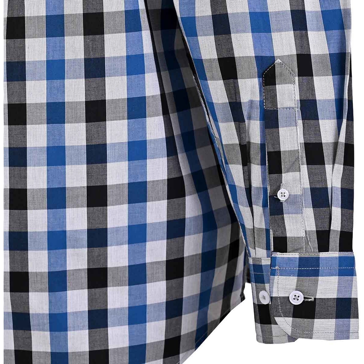 Camisa Cavalatti Manga Larga Cuadros para Hombre Plus