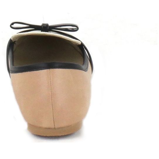 Balerina Camel con Tacón Flat Cloe