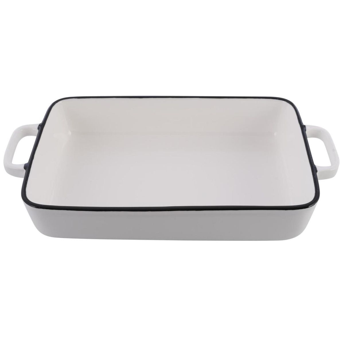 Bandeja Porcelana Blanca 35X19.5X7