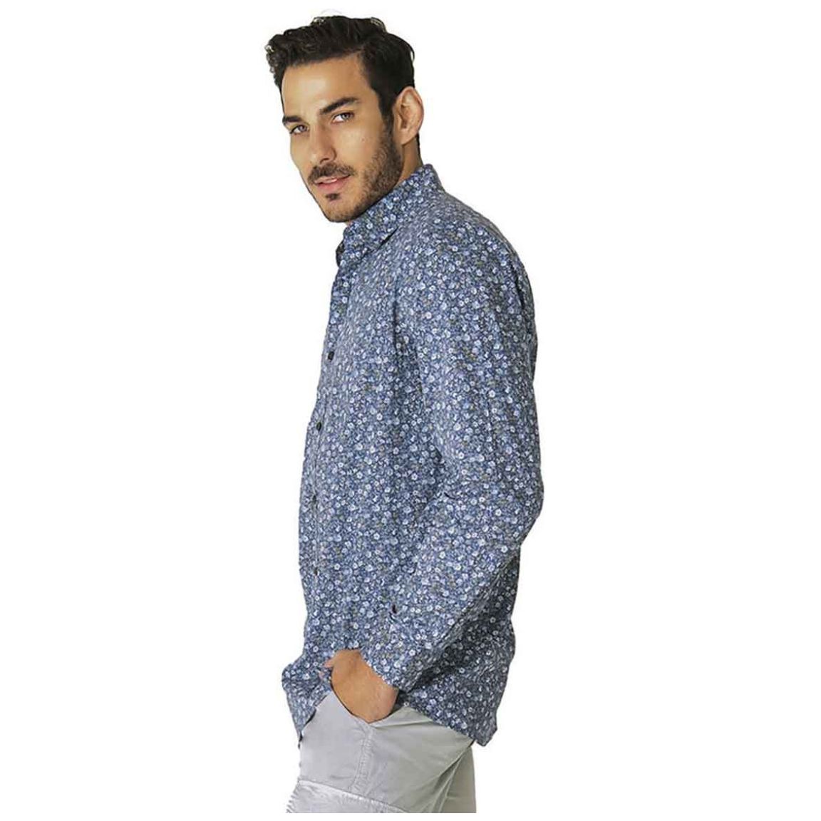 Camisa U Sport Casual Manga Larga para Hombre