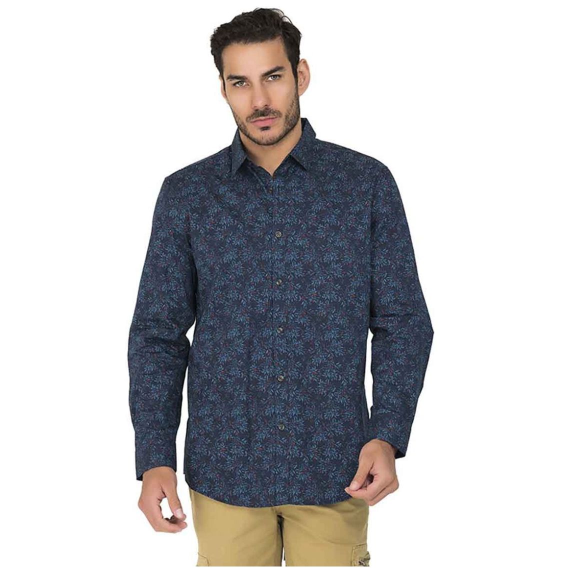 Camisa U Sport Casual Manga Larga para Hombre