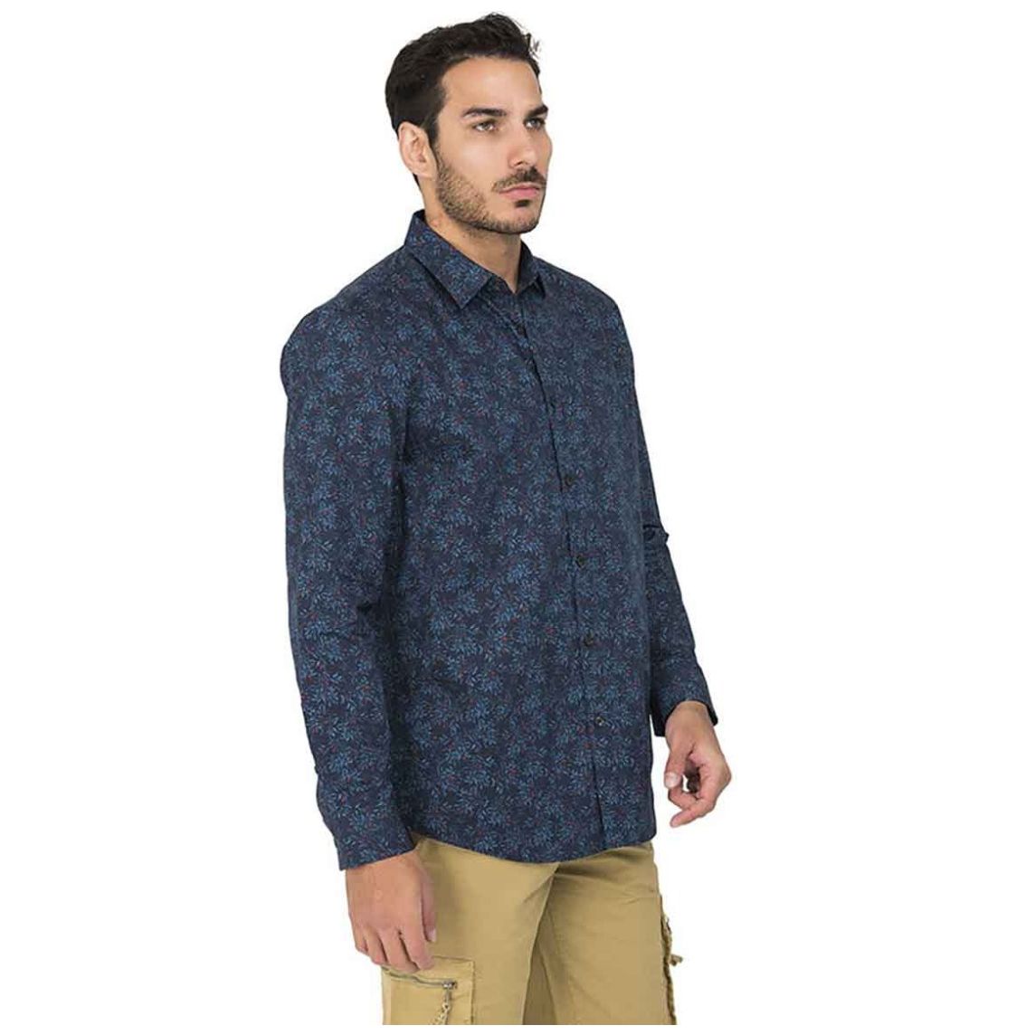 Camisa U Sport Casual Manga Larga para Hombre