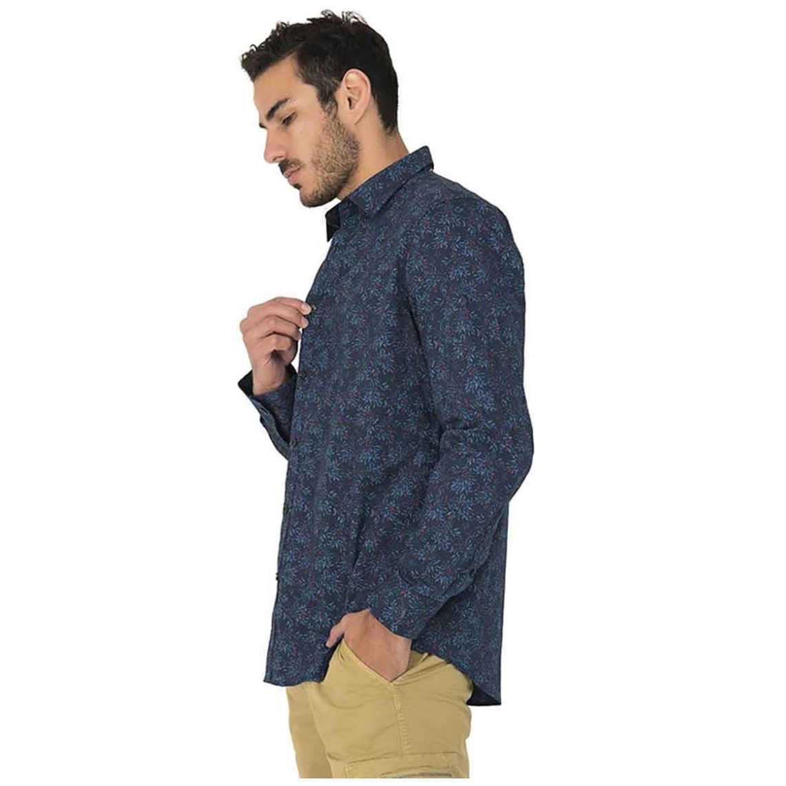 Camisa U Sport Casual Manga Larga para Hombre