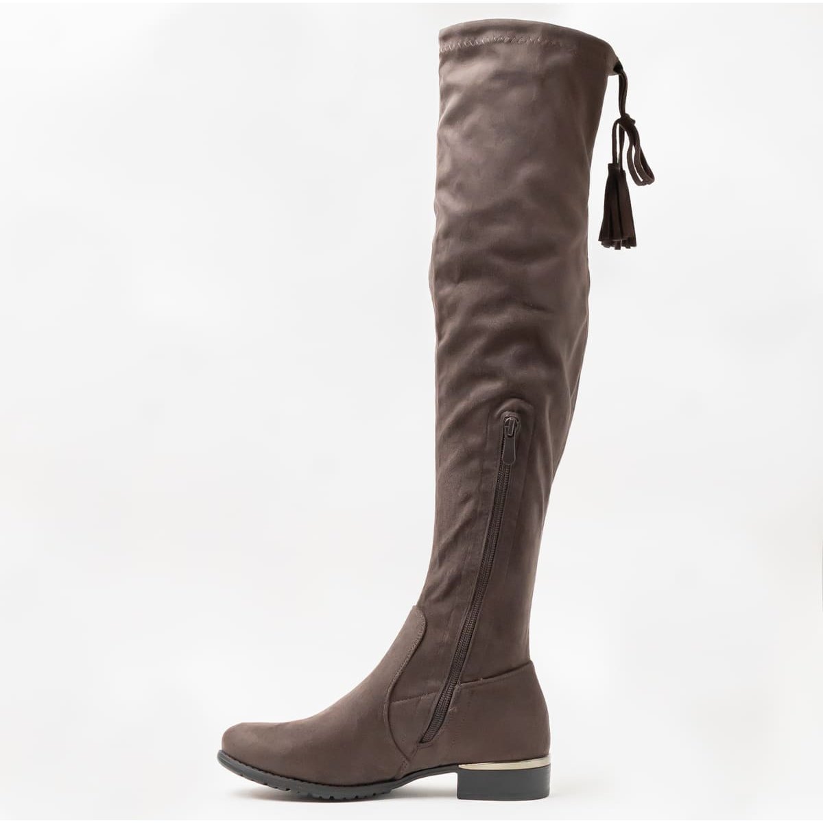 Bota Larga Piso para Mujer Color Gris Emporio Vu