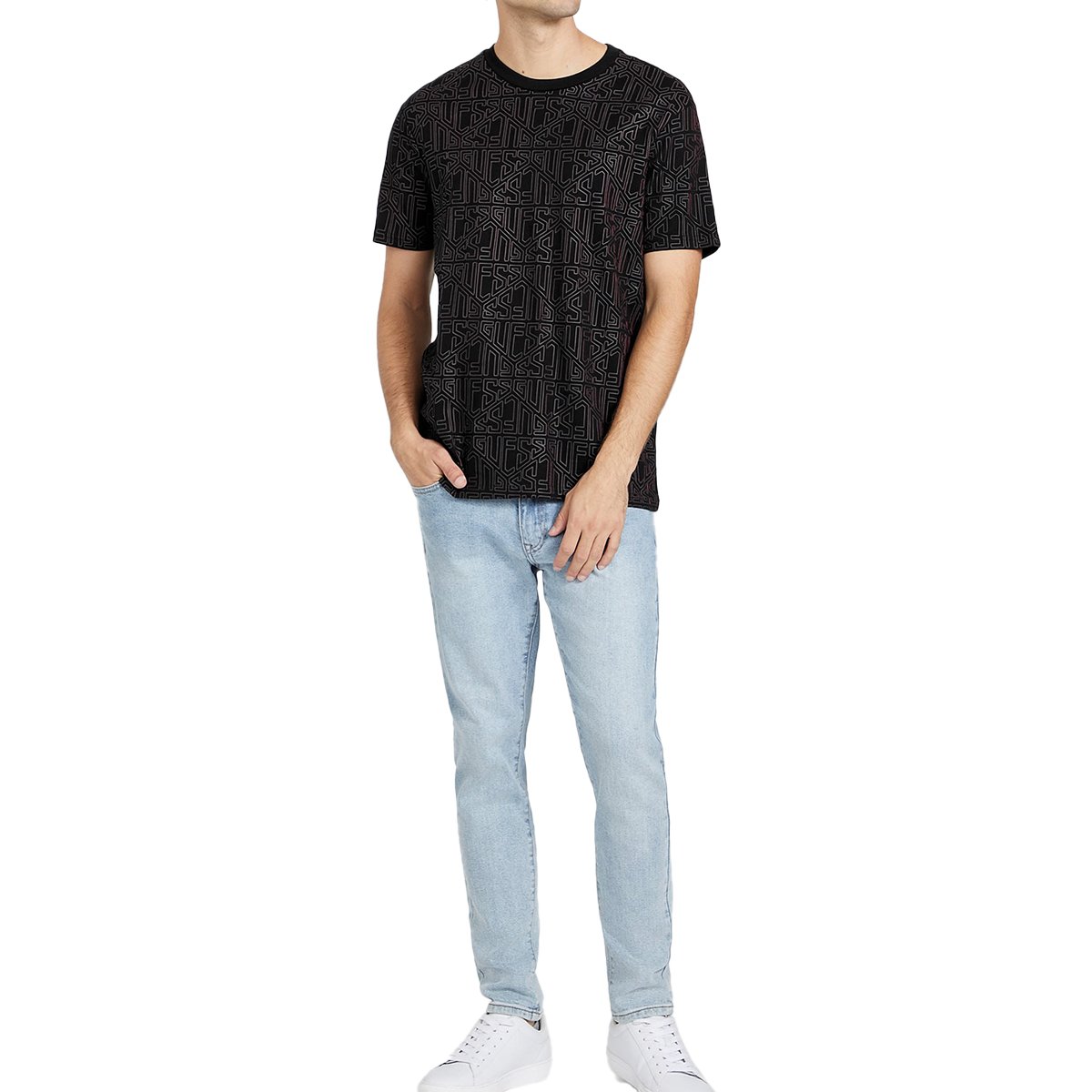 Playera Guess Manga Corta para Hombre