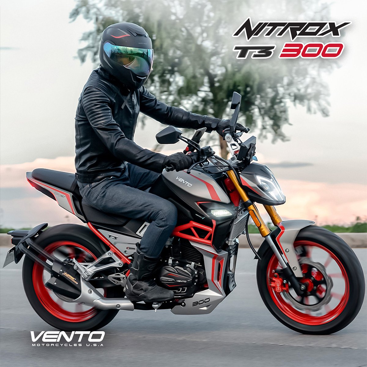 Motocicleta Vento Nitrox T3 300 2024