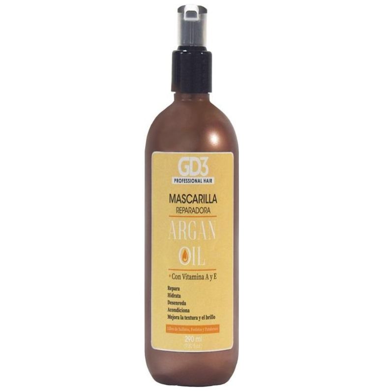 Mascarilla Reparadora con Aceite de Argán Gd3 290 Ml (9.81 Oz)