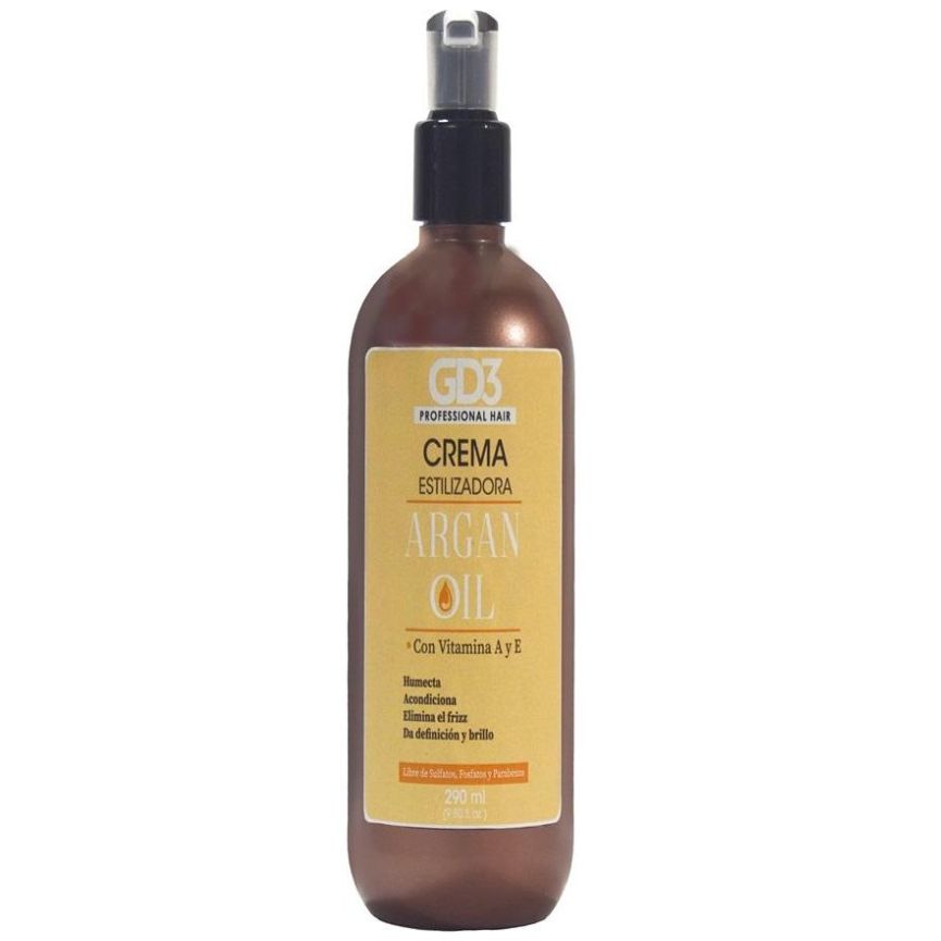 Crema Estilizadora con Aceite de Argán Gd3 290 Ml (9.81 Oz)