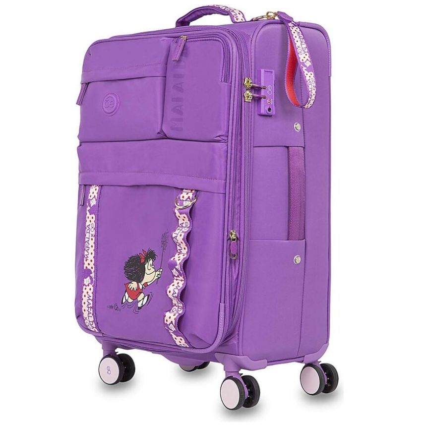 Maleta Mafalda 24" Morado Cloe