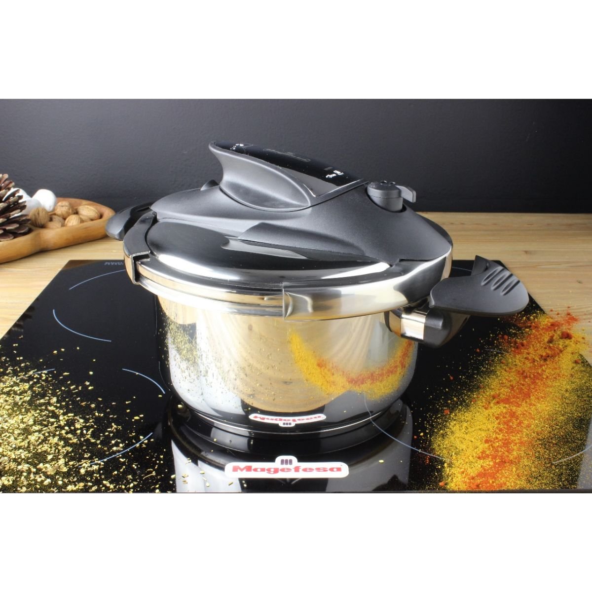 Olla de Presión Nova 4Lt Acero Inoxidable Magefesa