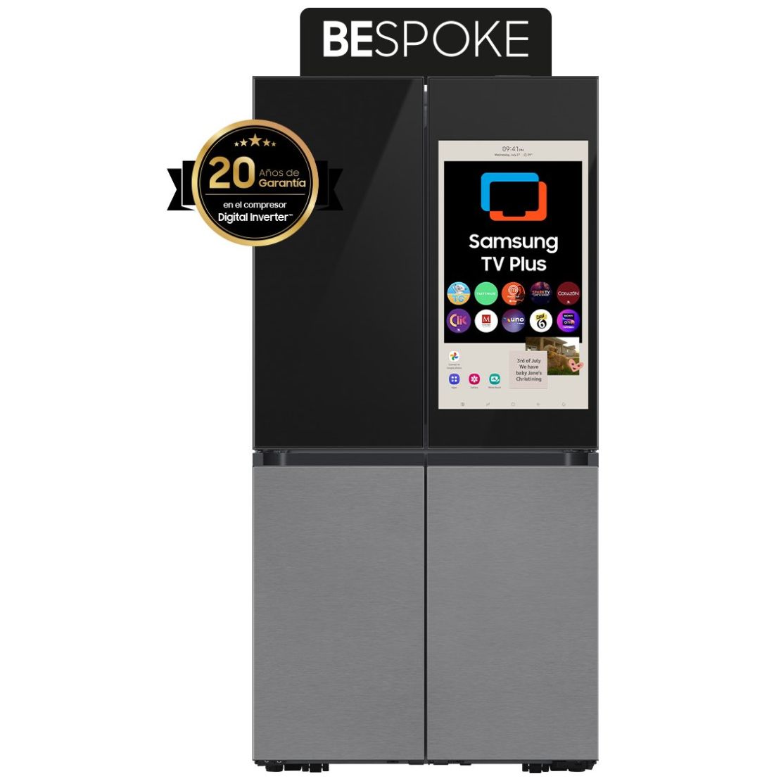 Refrigerador Samsung Bespoke Family Hub  Rf29Cb9900Qkem 28.6Ft/32"