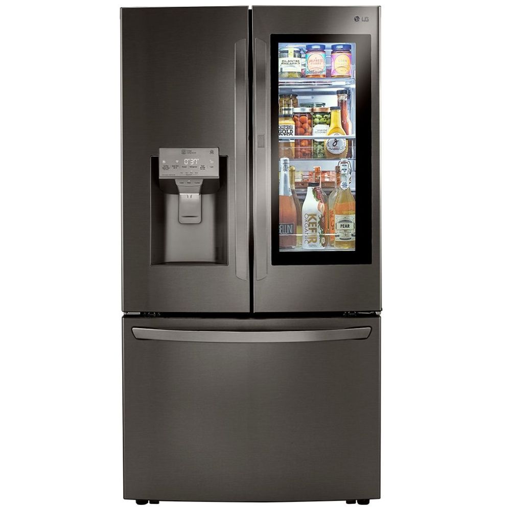 Refrigerador LG French Door Instaview Doorindoor Linear Inverter 30 Pies  Negro  Lm89Sxd