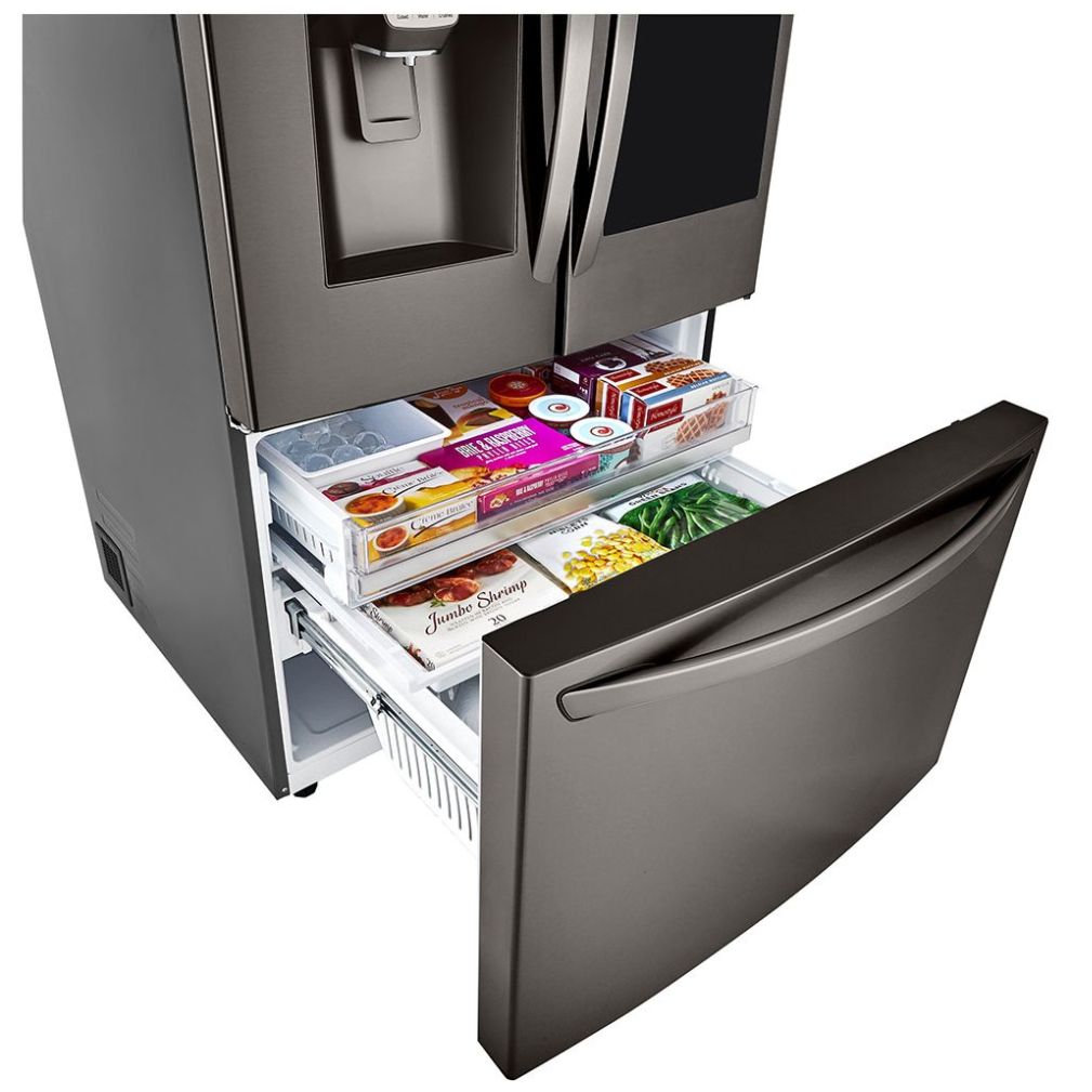 Refrigerador LG French Door Instaview Doorindoor Linear Inverter 30 Pies  Negro  Lm89Sxd