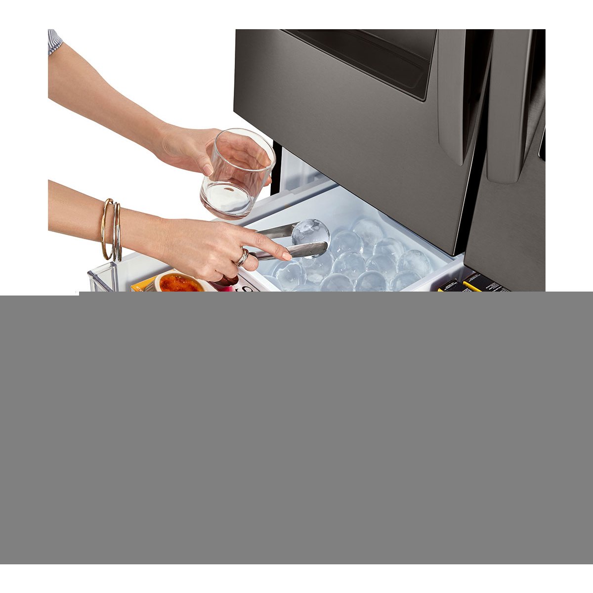 Refrigerador LG French Door Instaview Doorindoor Linear Inverter 30 Pies  Negro  Lm89Sxd