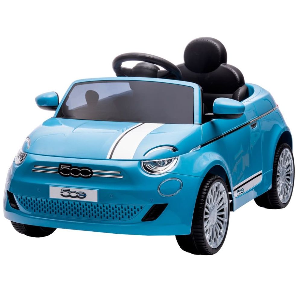 Coche Eléctrico Infantil Fiat 500 e 6 V Azul