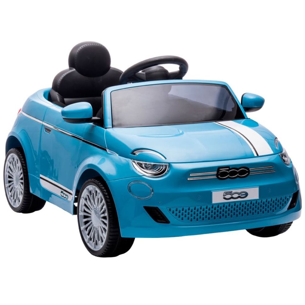 Coche Eléctrico Infantil Fiat 500 e 6 V Azul