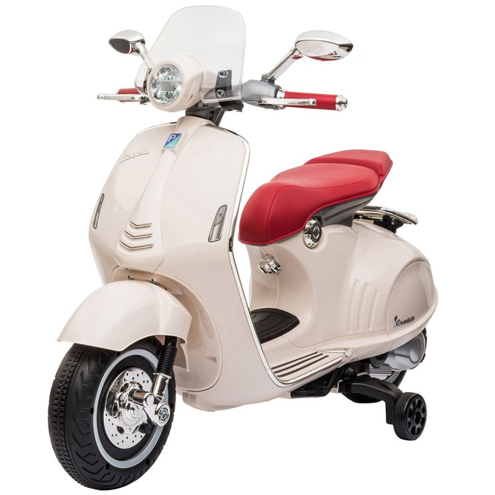 Moto Eléctrica Infantil Vespa 946 6 V Blanca