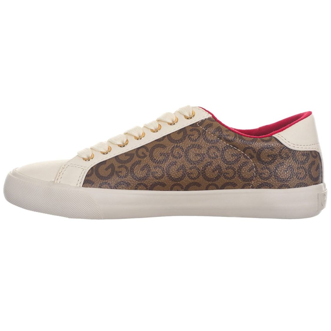 Tenis para Mujer Elaborado en Material Sintético con Aplicación de  Logotipo, Estampado de Logotipo, Fijación de Agujeta, Color Cafe G By Guess