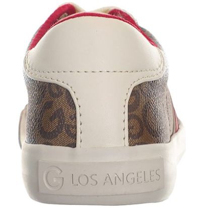 Tenis g by online guess café con logotipo