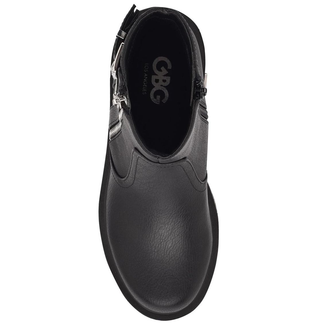 Botín Textura Lisa Color Negro G By Guess