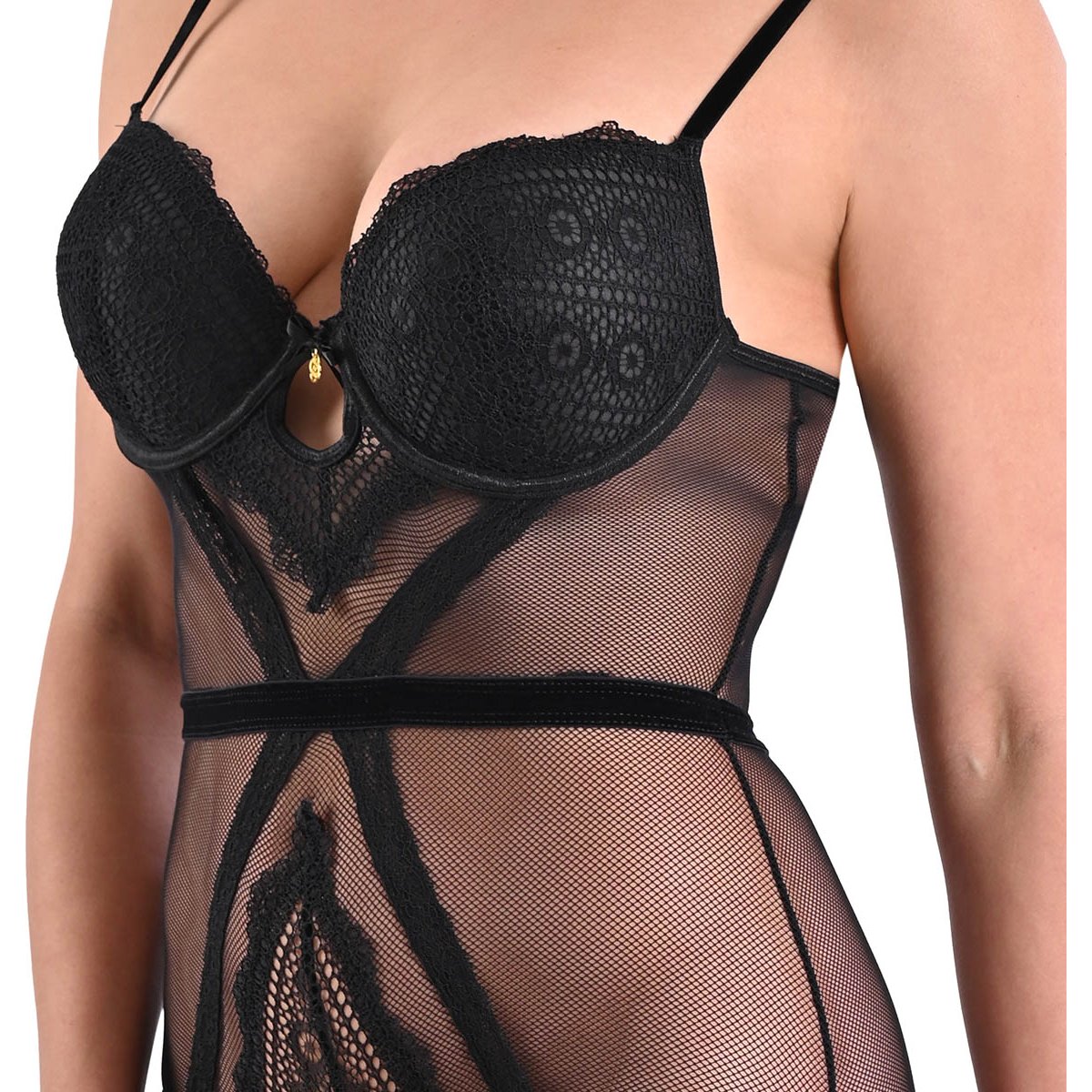 Body con Copa Y Cintilla en Cintura Daisy Fuentes