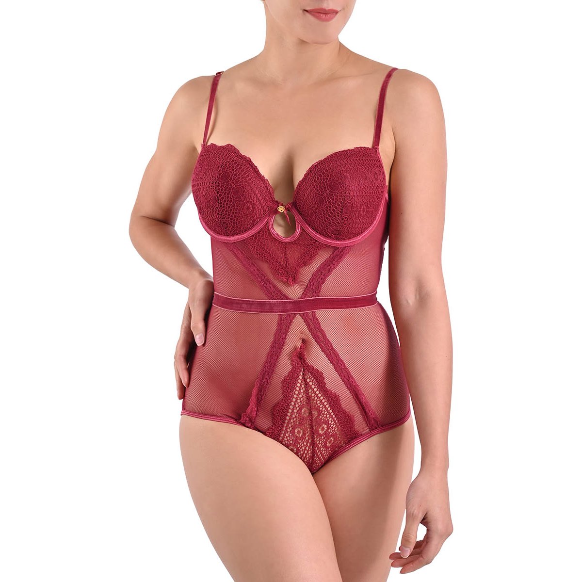 Body con Copa Y Cintilla en Cintura Daisy Fuentes