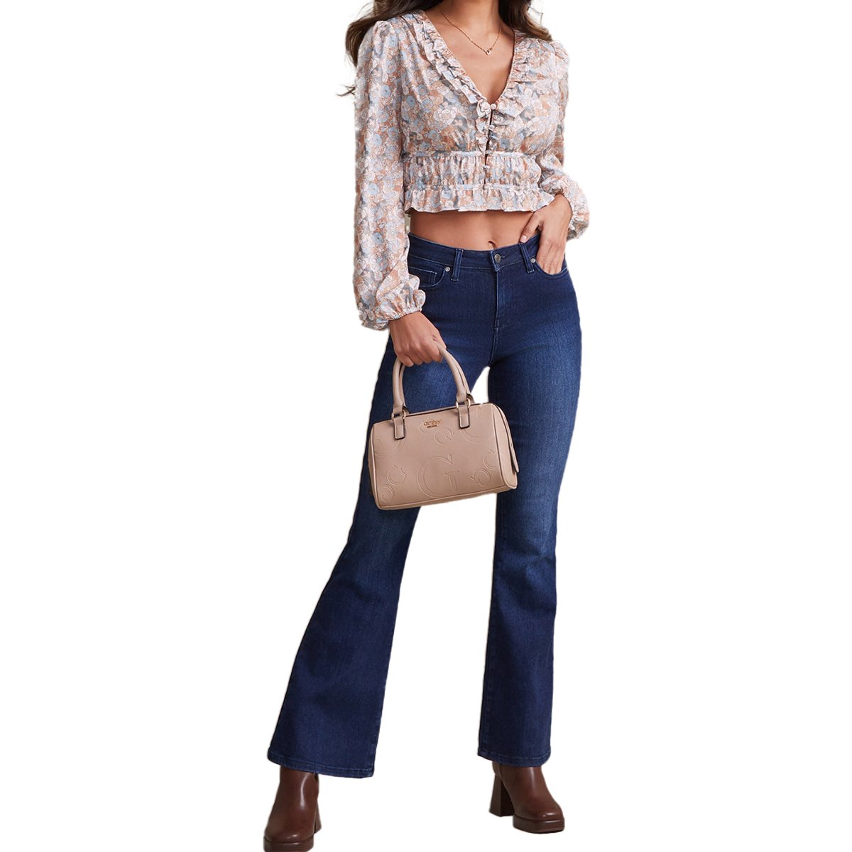 Blusa Ombliguera Guess para Mujer