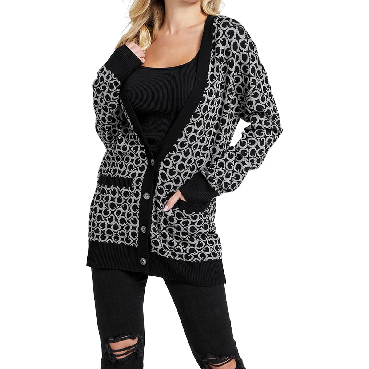 Cárdigan Manga Larga Guess para Mujer