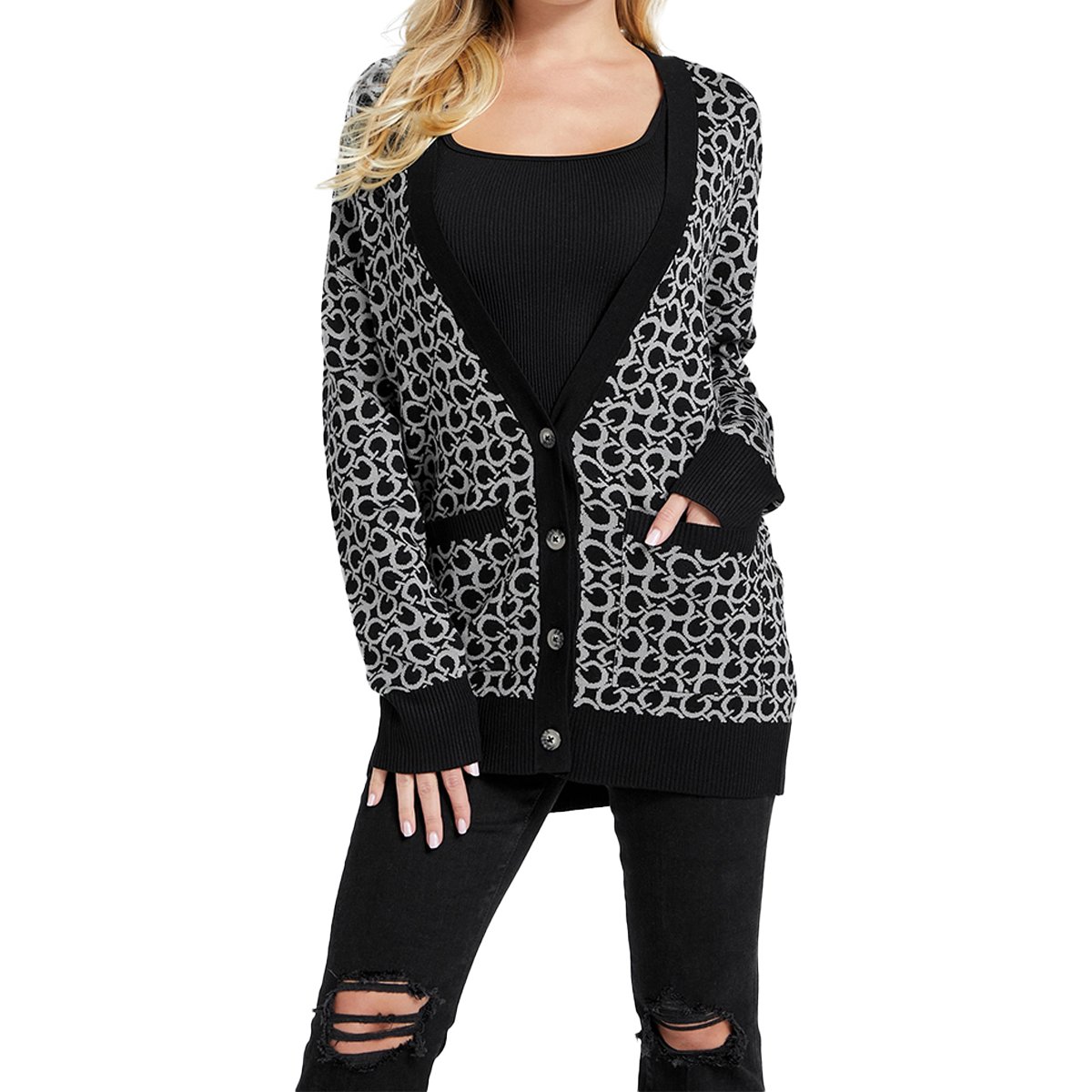 Cárdigan Manga Larga Guess para Mujer