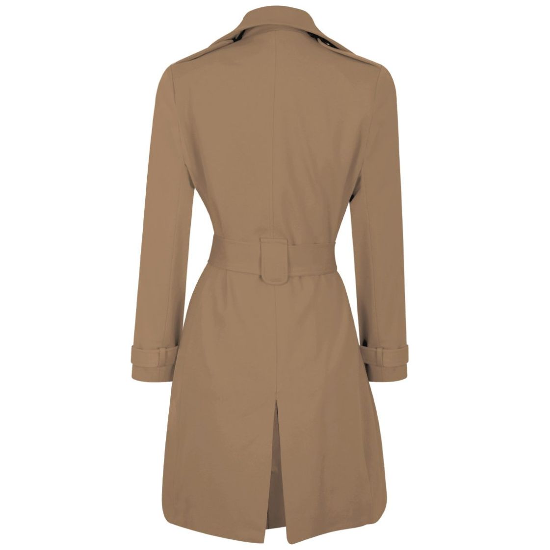 Abrigo City Femme Cuello Solapa Diseño Cinta para Amarre