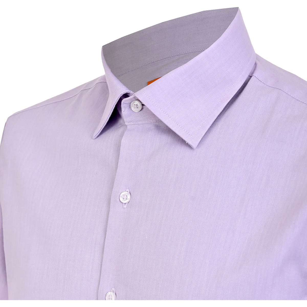 Camisa Carlo Corinto Vestir Lisa Lila Slim Fit para Hombre