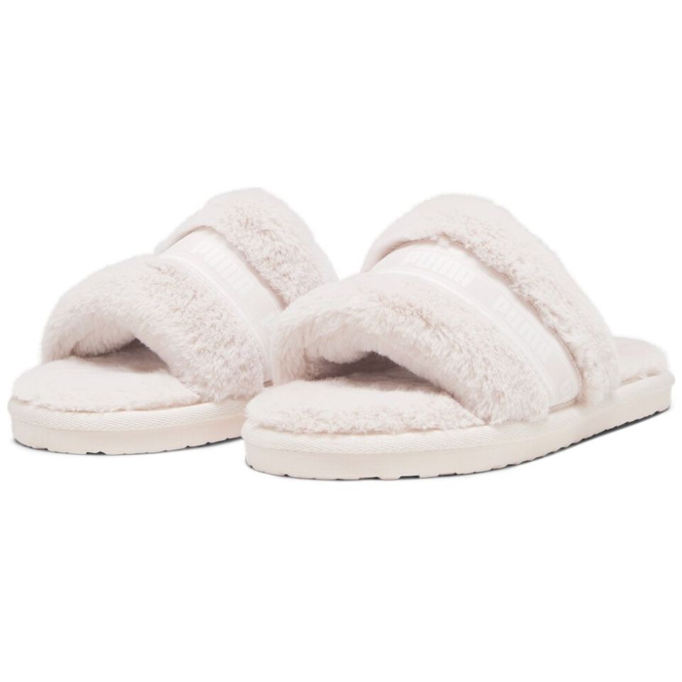 Sandalia Slide con Peluche Rosa Puma