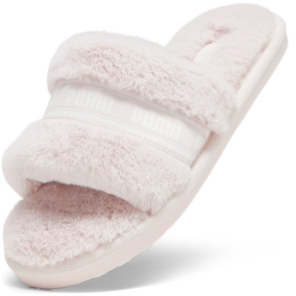 Sandalia Slide con Peluche Rosa Puma
