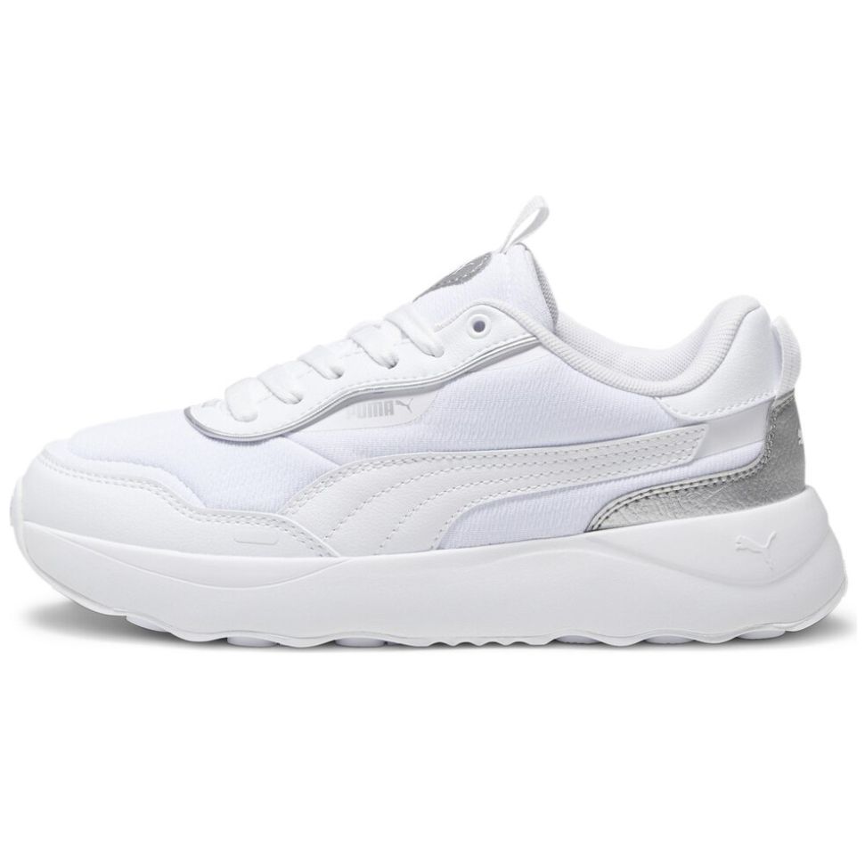 Tenis Estilo Deportivo con Plataforma Blanco Puma