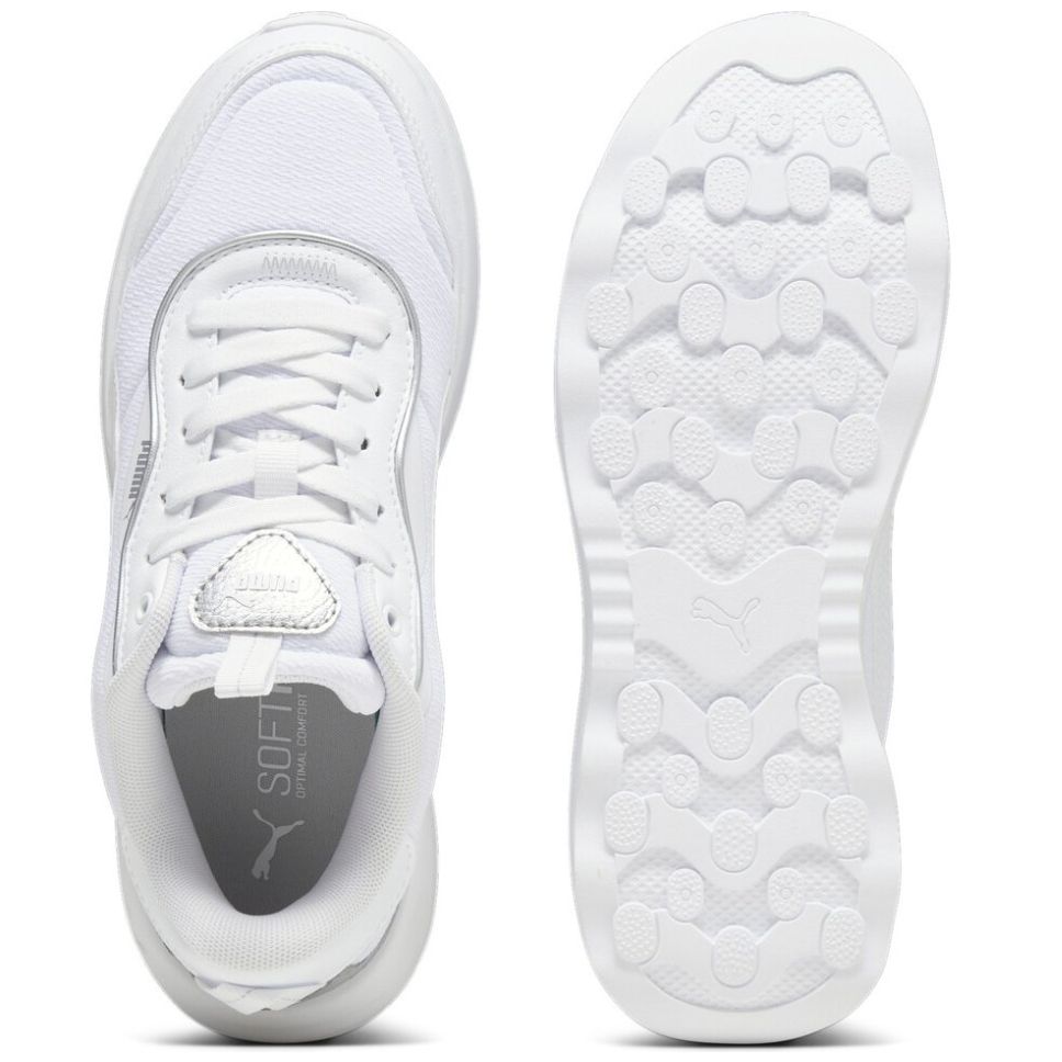 Tenis Estilo Deportivo con Plataforma Blanco Puma