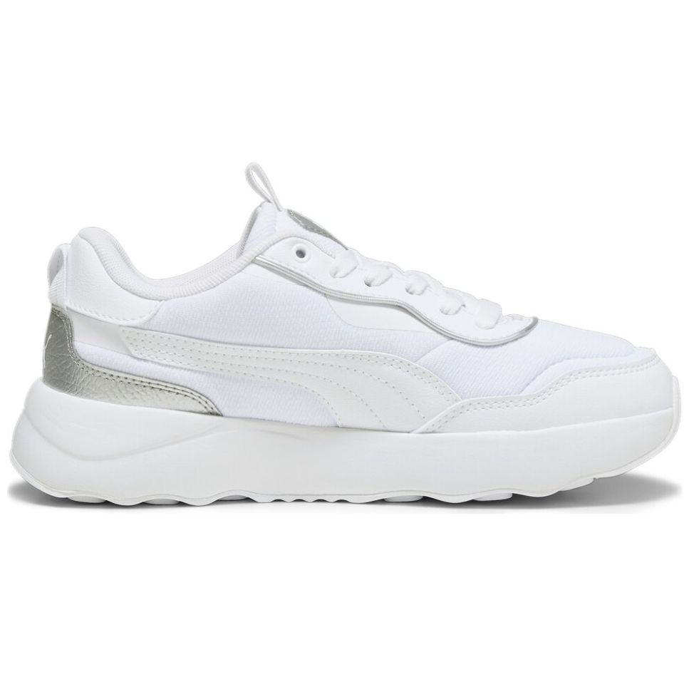 Tenis Estilo Deportivo con Plataforma Blanco Puma